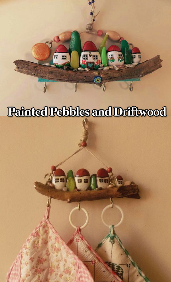 Painted Pebbles and Driftwood