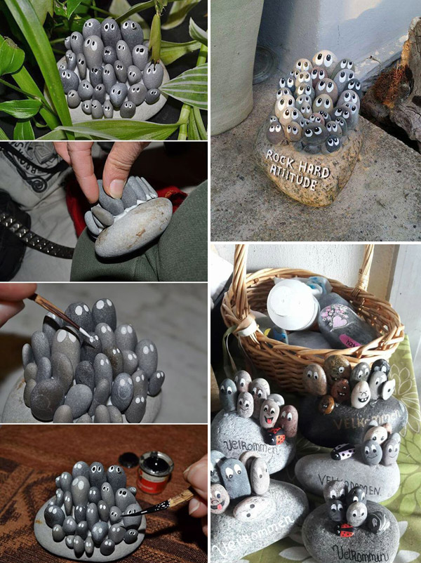 pebble crafts for garden decor