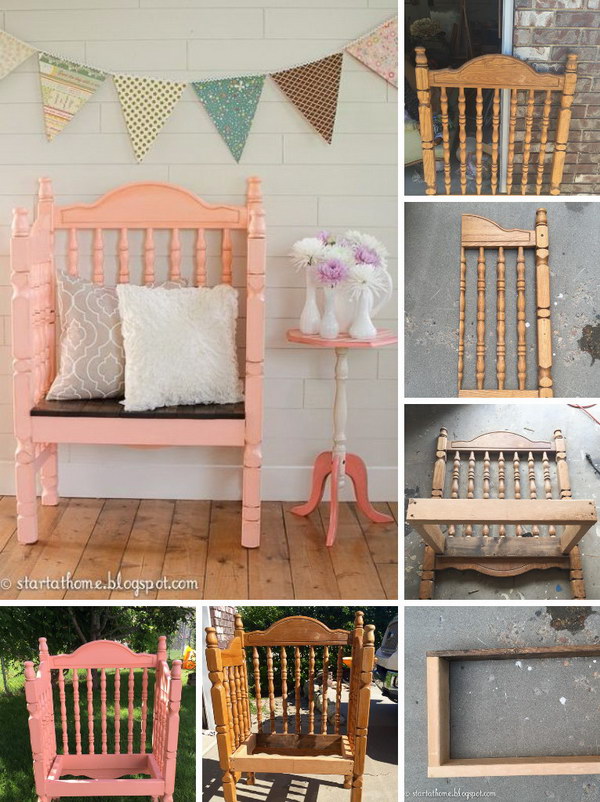 Turn a Crib Into a Bench