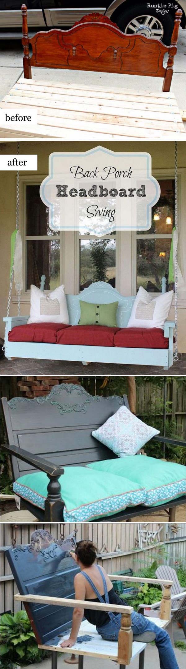 Back Porch Headboard Swing