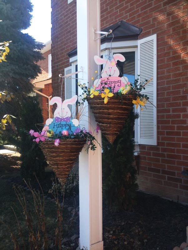 Cute Hanging Bunny Baskets