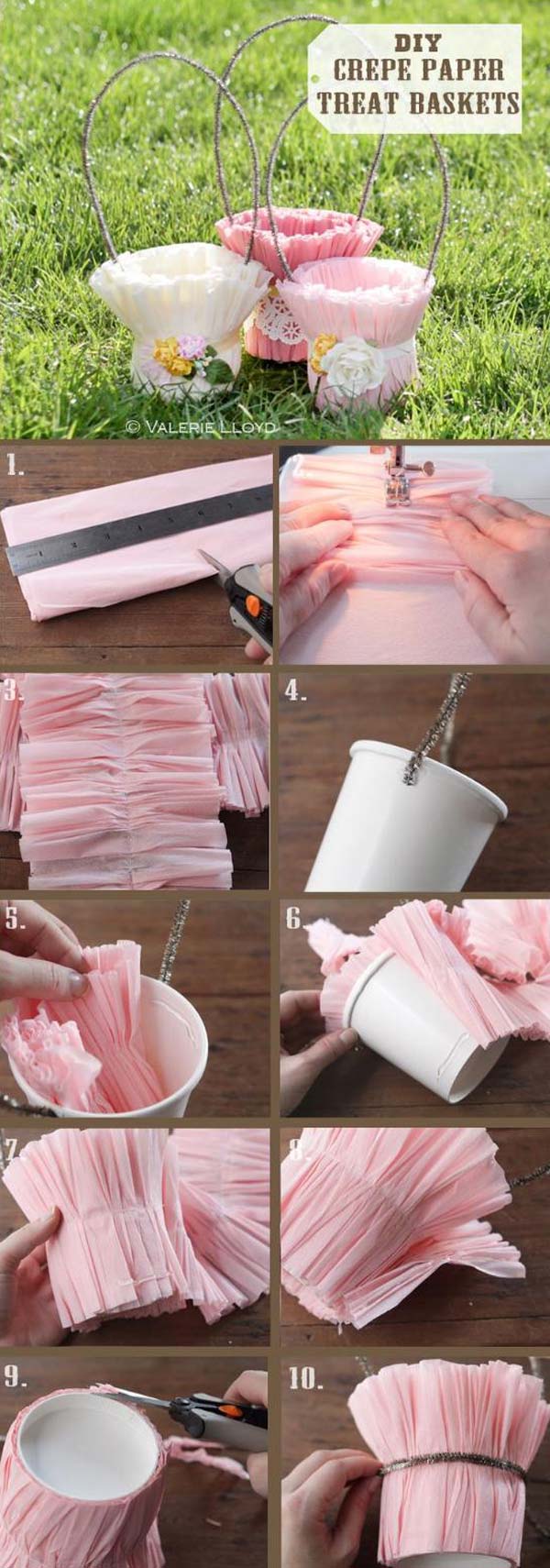 Crepe Paper Treat Baskets