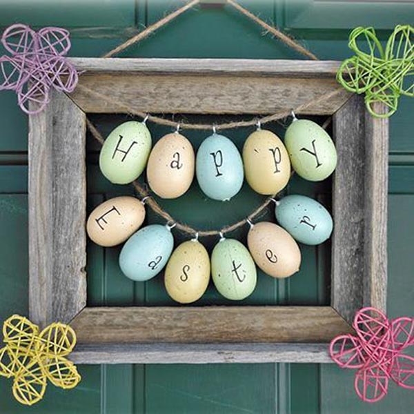 Frame Easter Wreath