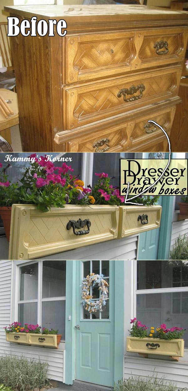 dresser drawer window box