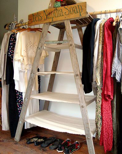 Turn One or More Ladders into a Closet