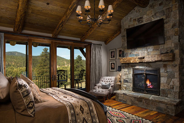 balcony Rustic Dark Wood Doors