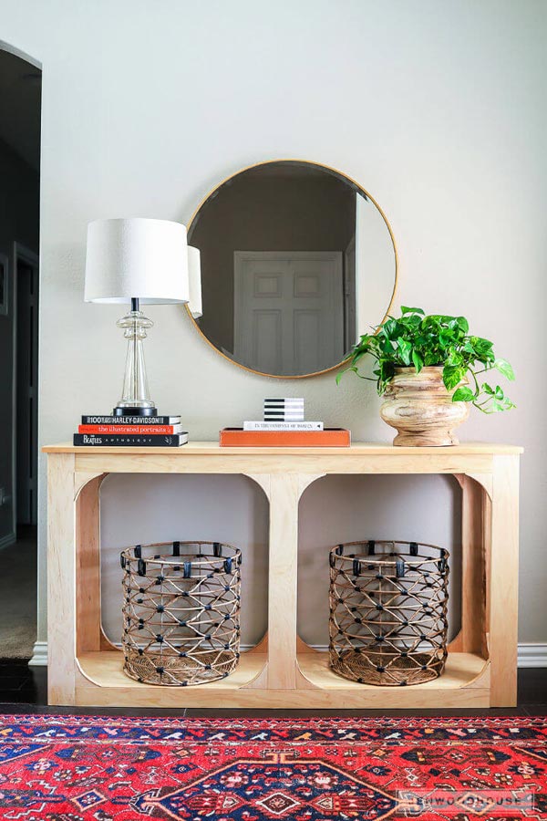 Plywood Console Table